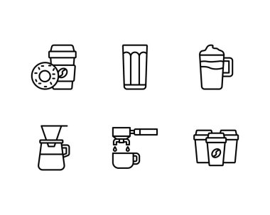 kahve konsepti vektör illüstrasyonu