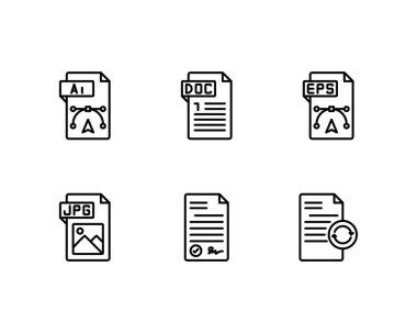 belge ve dosya vektör illüstrasyonu