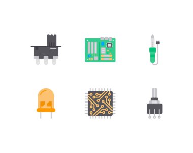 Elektronik konsept vektör çizimi