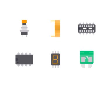 Elektronik konsept vektör çizimi