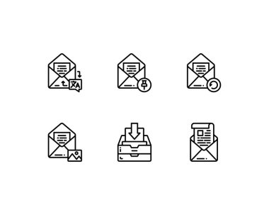 e- posta etkinlik vektörü illüstrasyonu