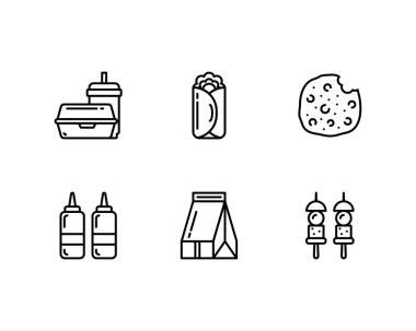 gıda konsepti vektör illüstrasyonu