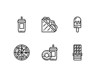 gıda konsepti vektör illüstrasyonu