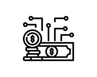 fintech konsept vektör çizimi