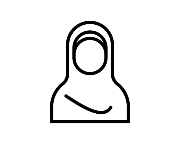 Avatar Muslimische Vektorillustration — Stockvektor