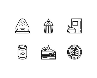 gıda konsepti vektör illüstrasyonu