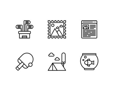 hobi konsept vektör çizimi