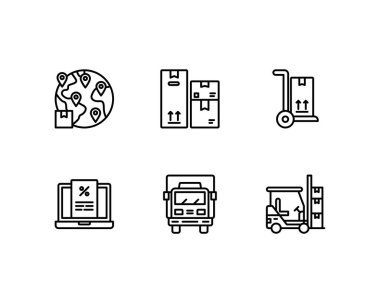 lojistik konsept vektör çizimi