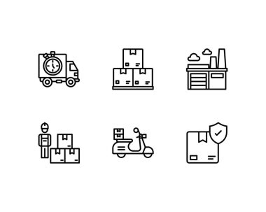 lojistik konsept vektör çizimi