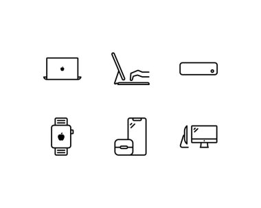 yeni elma ürünleri vektör illüstrasyonu