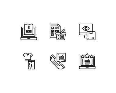 çevrimiçi dükkan vektör illüstrasyonu