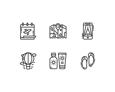 seyahat konsepti vektör çizimi