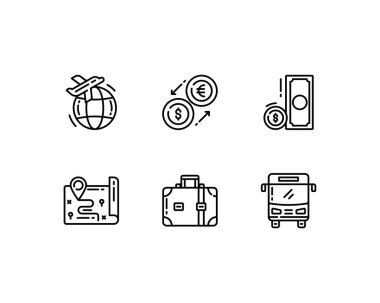 seyahat konsepti vektör çizimi