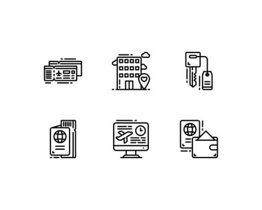 seyahat konsepti vektör çizimi