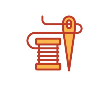 Beyaz arkaplanda el sanatları simgesi, vektör illüstrasyonu