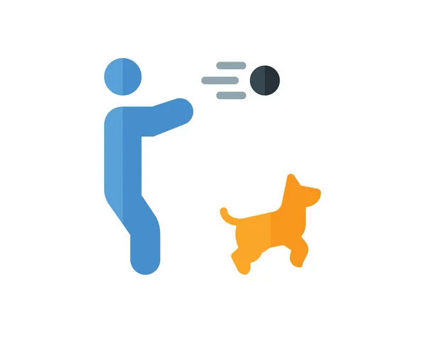 Symbol Für Das Hundetraining Vektorabbildung Auf Weißem Hintergrund — Stockvektor