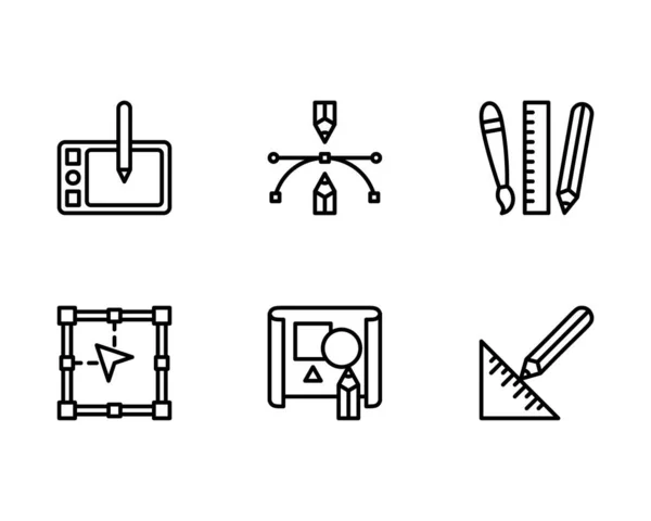 Ikona Projektu Graficznego Ilustracja Wektorowa Białym Tle — Wektor stockowy