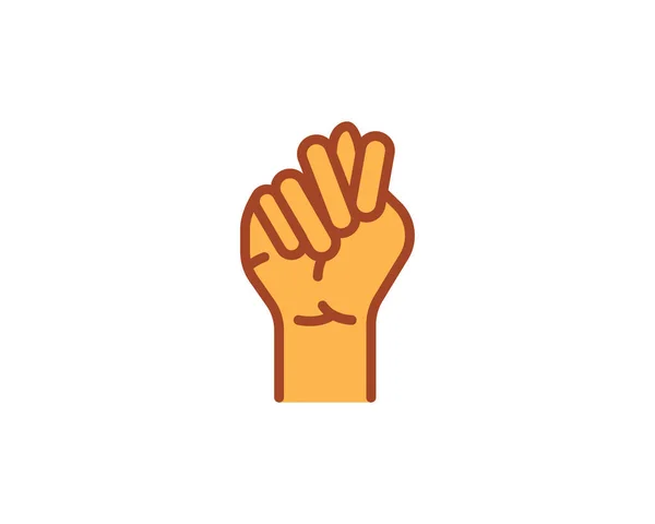 Handzeichen Symbol Vektorabbildung Auf Weißem Hintergrund — Stockvektor
