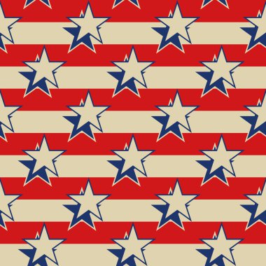 Çizgileri ABD vatansever sorunsuz arka plan yıldız.