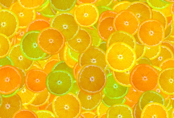 Citrus texture. Background with citrus fruit slices — Stock Photo, Image