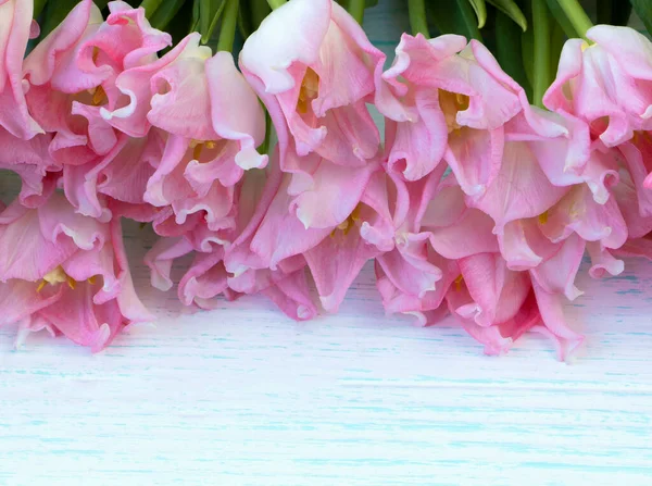 Floral texture. Tulips close-up. bouquet. Pink. Flowers concept — Stock Photo, Image