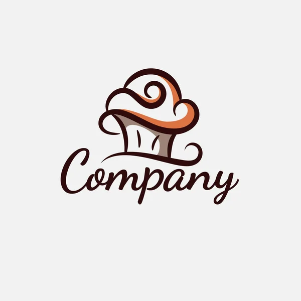 Einfache Cupcake Logo Vektorgrafik Für Jedes Unternehmen Insbesondere Für Bäckereien — Stockvektor