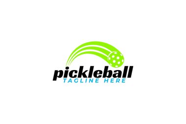 Herhangi bir iş için pickleball logo vektör grafiği özellikle spor takımı, kulüp, topluluk, eğitim vs..