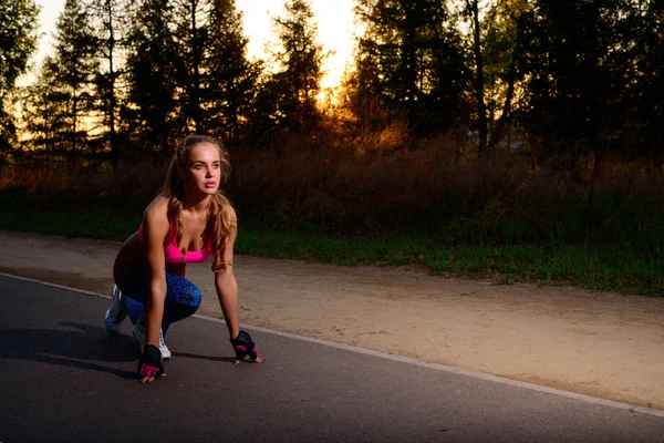 Ragazza atletica — Foto Stock