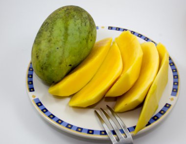 Mango arka plan beyaz