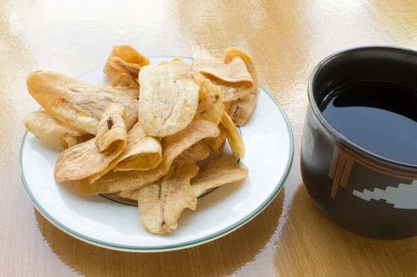 Chips de plátano Imágenes de stock libres de derechos