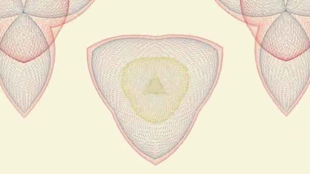 Fond abstrait de lignes fines bleues, rouges et jaunes .