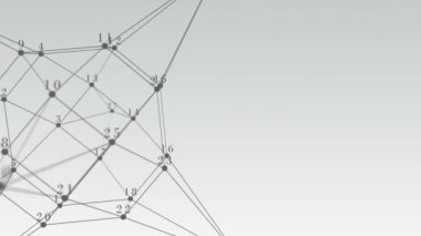 Poligonal arka plan numered noktası ile.