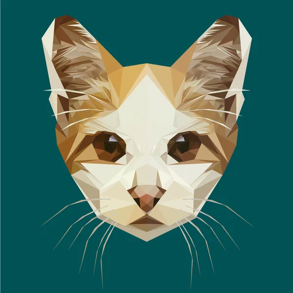 Vecteur de chat poly bas — Image vectorielle