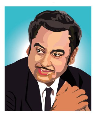 Görüntü: Kishore Kumar, Hintli şarkıcı, 80 'lerin Bollywood şarkısının çılgın sesi.