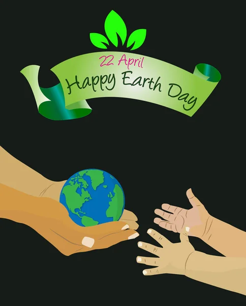 International Mother Earth Day Female Hands Holding World Giving Her — Stock Photo, Image