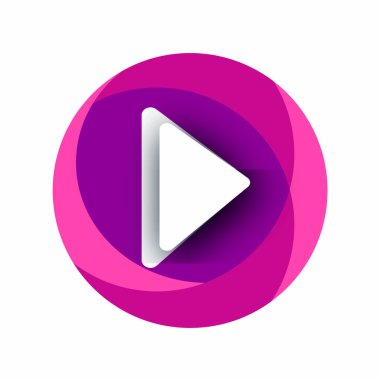Sosyal uygulama için video durum logosu tasarımı