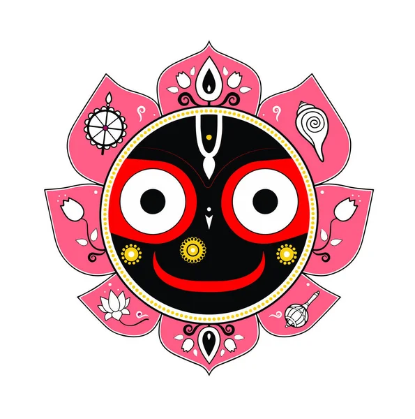 Kicki Indisk Gud Universum Lord Jagannatha — Stockfoto