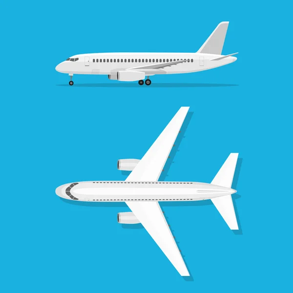 Aviones en tierra — Vector de stock