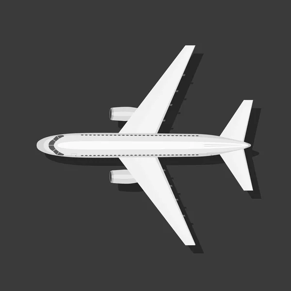 Letadlo je na zemi — Stockový vektor