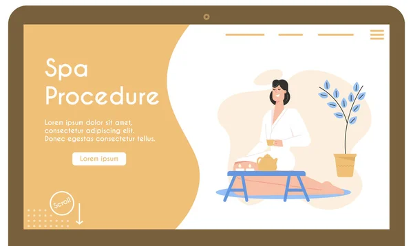 Vector banner of Spa Procedure concept