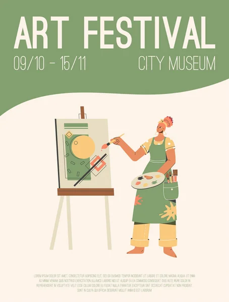 Vector poster of Art Festival — стоковий вектор