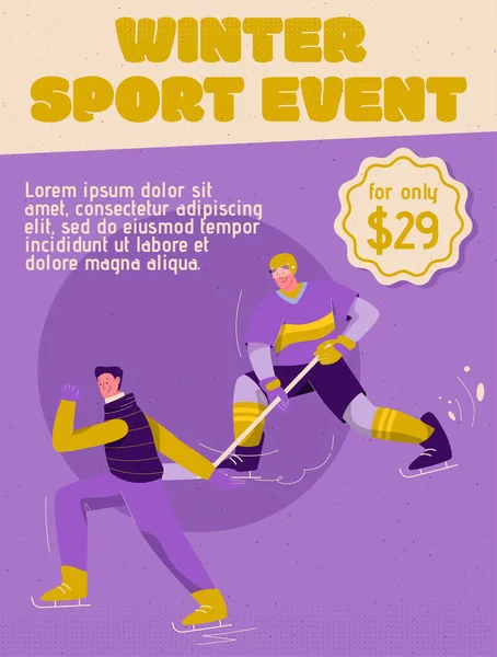 Vector poster of Winter Sport Event — Διανυσματικό Αρχείο