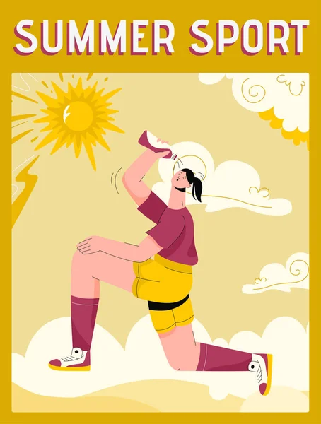 Vector poster of Summer Sport ιδέα — Διανυσματικό Αρχείο