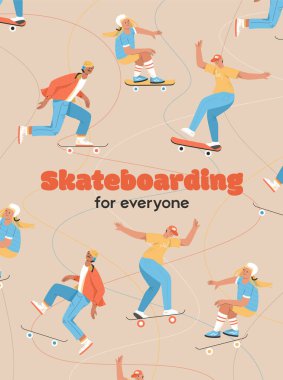 Herkes için kaykay ilanı.