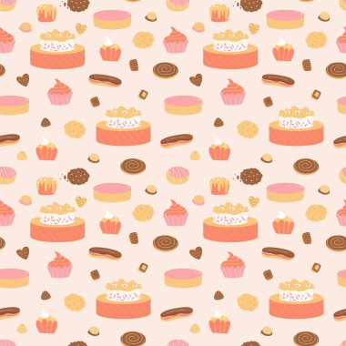 Şekerlemeli vektörsüz desen