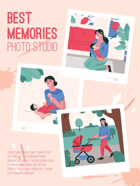 โปสเตอร์เวกเตอร์ของ Best Memory Photo Studio — ภาพเวกเตอร์สต็อก