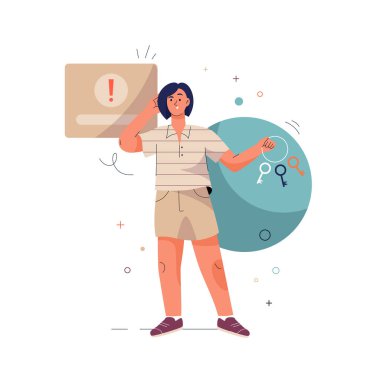 Parola kavramını sıfırla. Anahtarları tutan adam, güvenlik şifresini unutmuş.