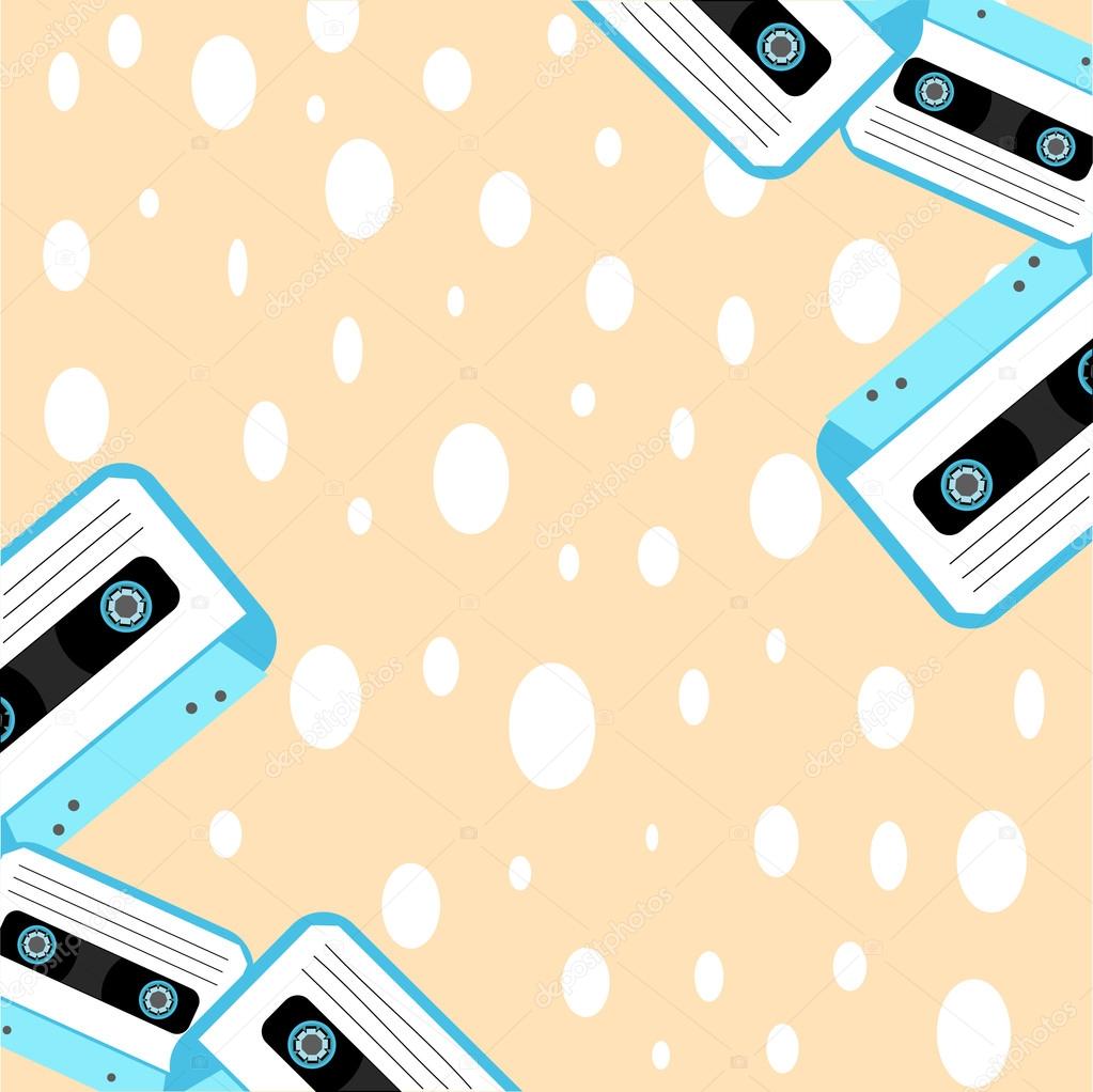 old vintage audio tapes icon