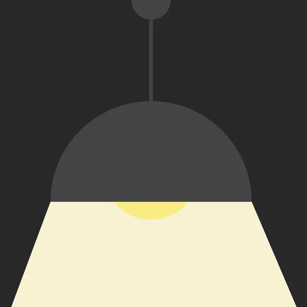灰色の天井ランプ — ストックベクタ