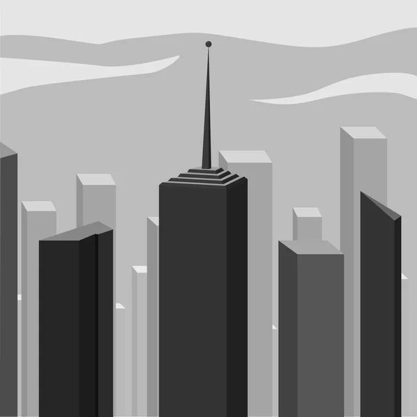 Rascacielos corporativo abstracto — Vector de stock